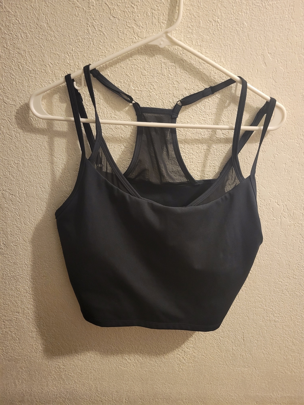 Fashion Nova Black Mesh Racerback Bralette